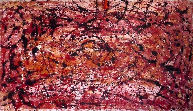 Hans Jorgen Hammer Abstract Red oil painting image
